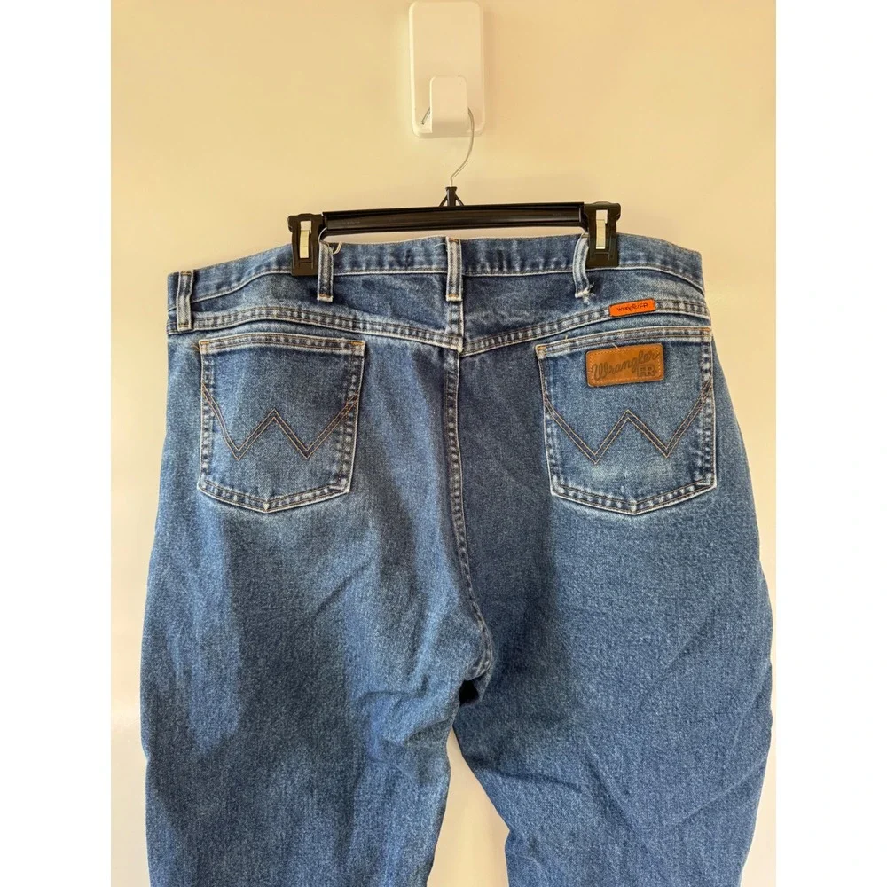 Wrangler FR Flame Resistant 13 Original Fit Jeans Mens 46x32 Denim 10FR13MWZ